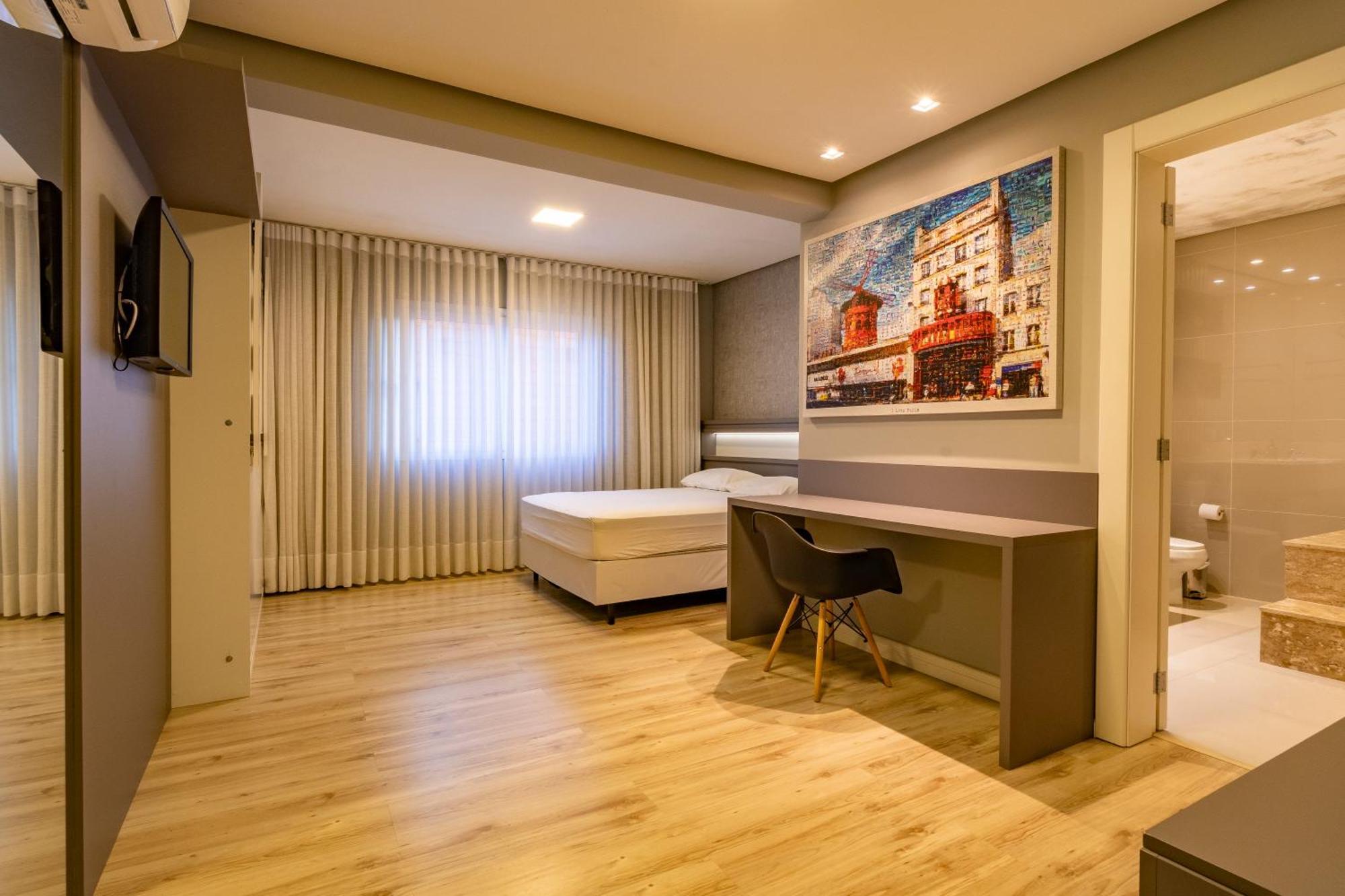 A Apenas 300 Mts Da Rua Coberta, No Exclusivo Via Florida Apartment Gramado Bagian luar foto
