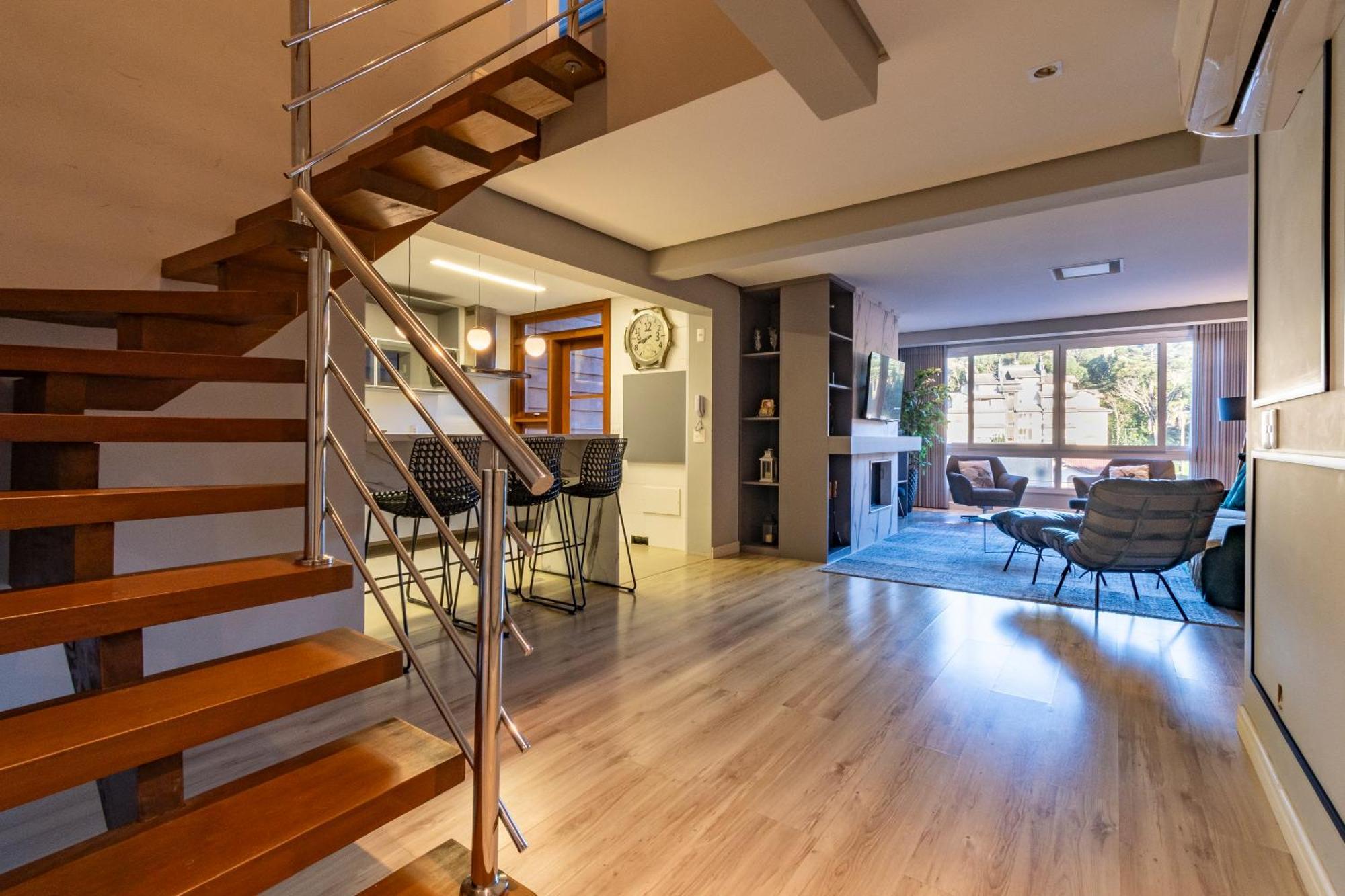 A Apenas 300 Mts Da Rua Coberta, No Exclusivo Via Florida Apartment Gramado Bagian luar foto
